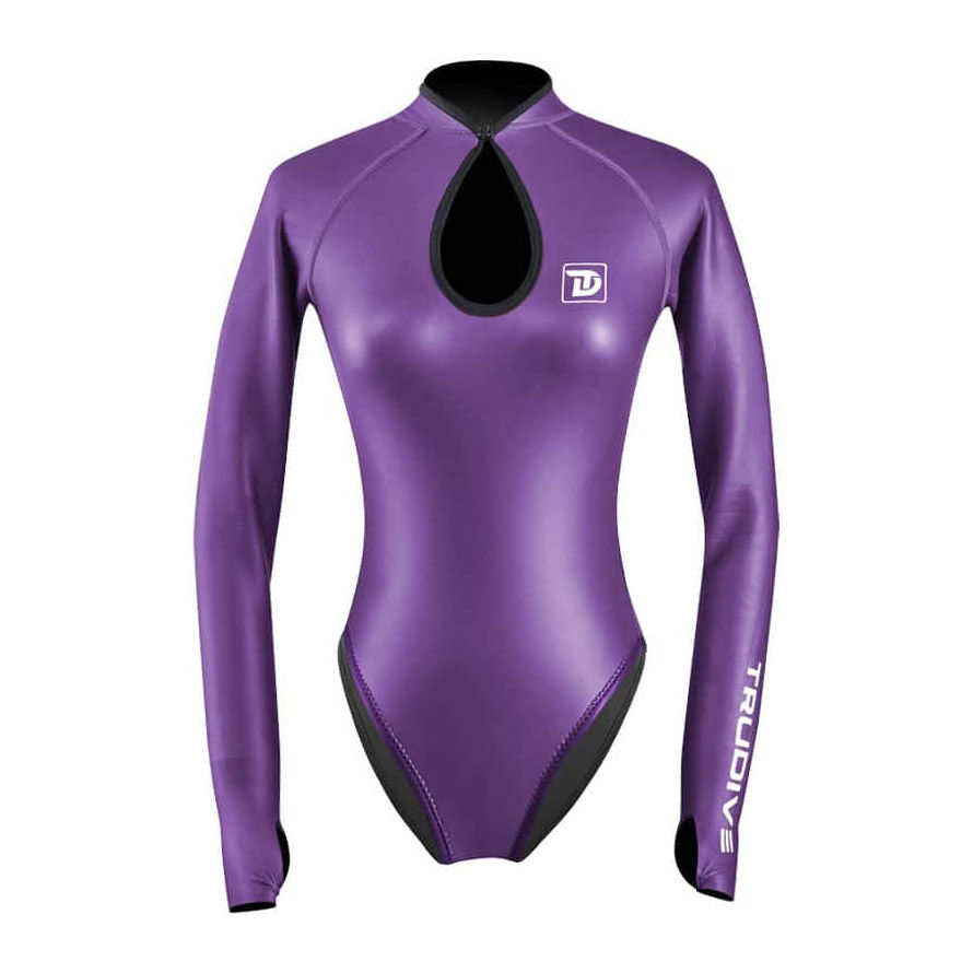 Thumbnail: [Pre-order] Trudive Smooth Skin Cheongsam Bikini Cut 2mm Spring Wetsuit