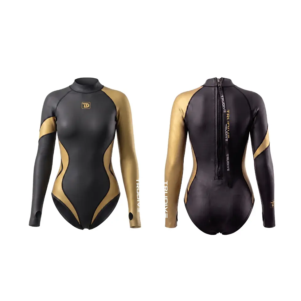 Thumbnail: [Pre-order] Trudive Smooth Skin BLACK GOLD 1.2mm Wetsuit