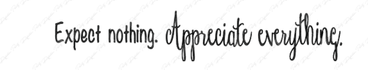 Expect Nothing