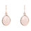 Thumbnail: Petite Drop Earrings Rose Quartz Rosegold