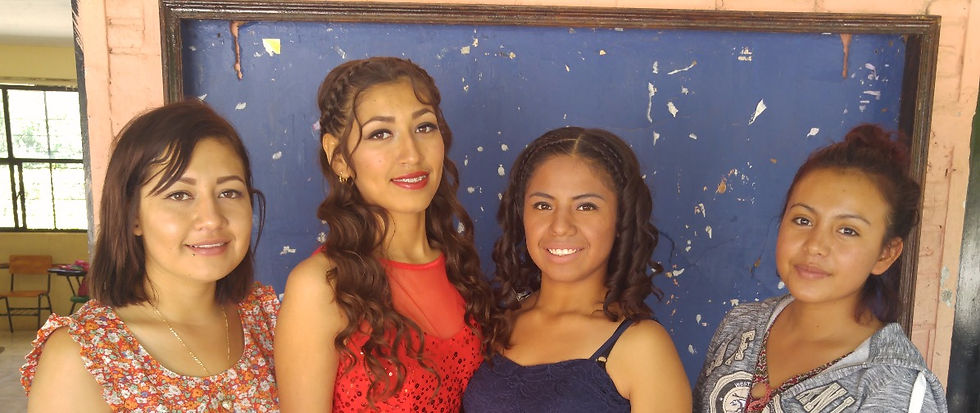 2 beauty school students show their new talent!