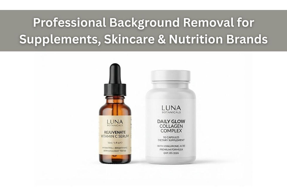 Health & Wellness Product Photography: Why Specialist Background Removal Is Essential for Compliance and Consumer Trust