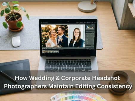 How Wedding and Corporate Headshot Photographers Maintain Editing Consistency Across Two Distinct Niches