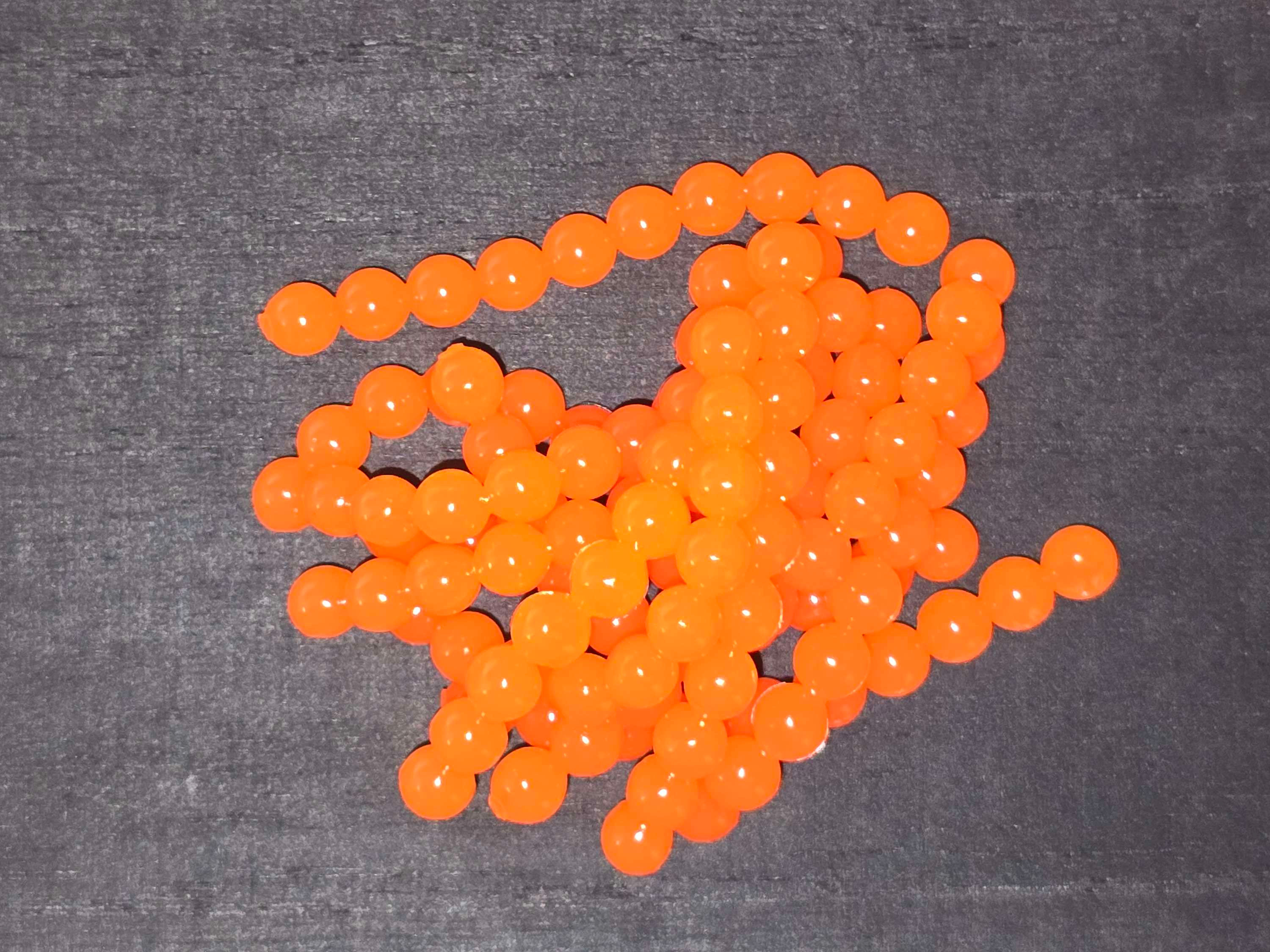 Chad's Tackle .25" Egg String - Blazing Orange