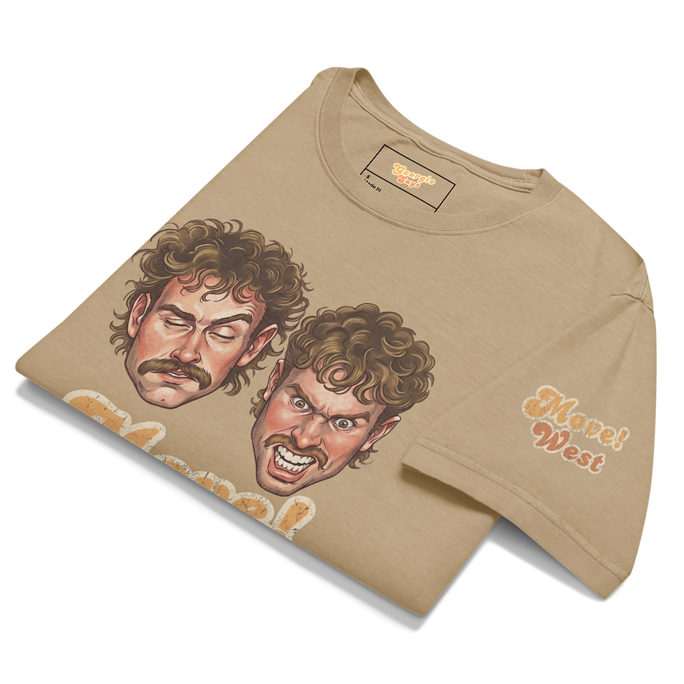 Thumbnail: MOVE! West - Unisex Oversized Garment-Dyed T-Shirt