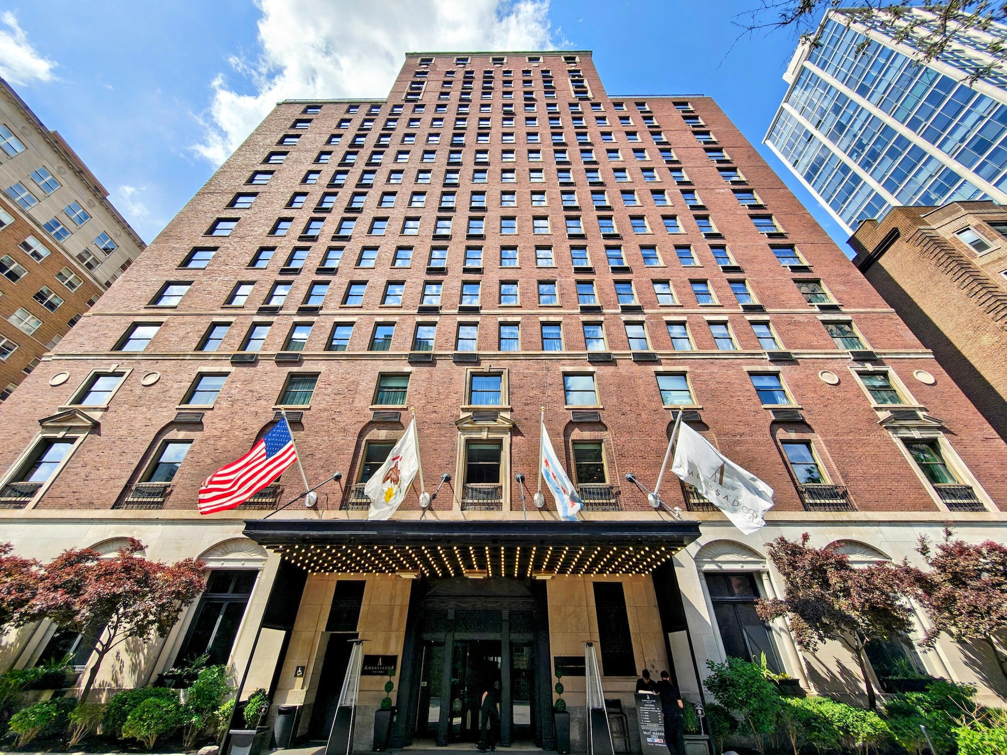Present-day exterior of Ambassador Gold Coast in Chicago