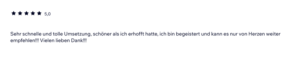 Was unsere Kund*innen sagen