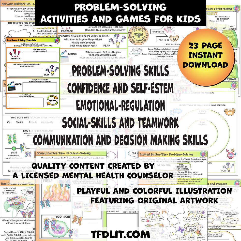 Problem-Solving Activities and Games for Kids, Confidence and Self-esteem, Social Skills, Teamwork, Emotional Regulation