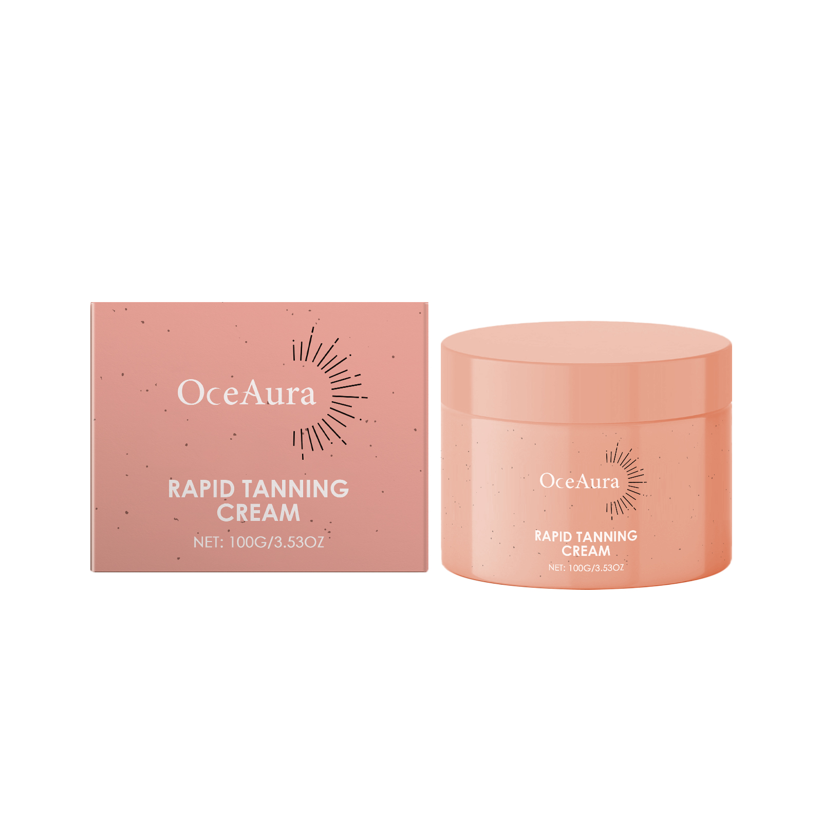 FCJ OceAura Organic Self-Tan Tanning Lotion Hydrating Body Cream for Deep Moistu