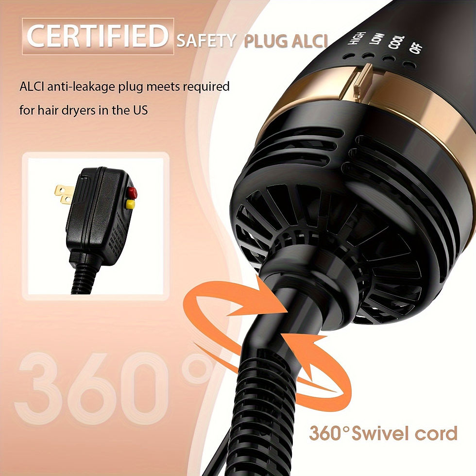 Thumbnail: Hair Dryer Brush Blow Dryer Brush In One, Hot Air Brush Set For Straightening/Dr