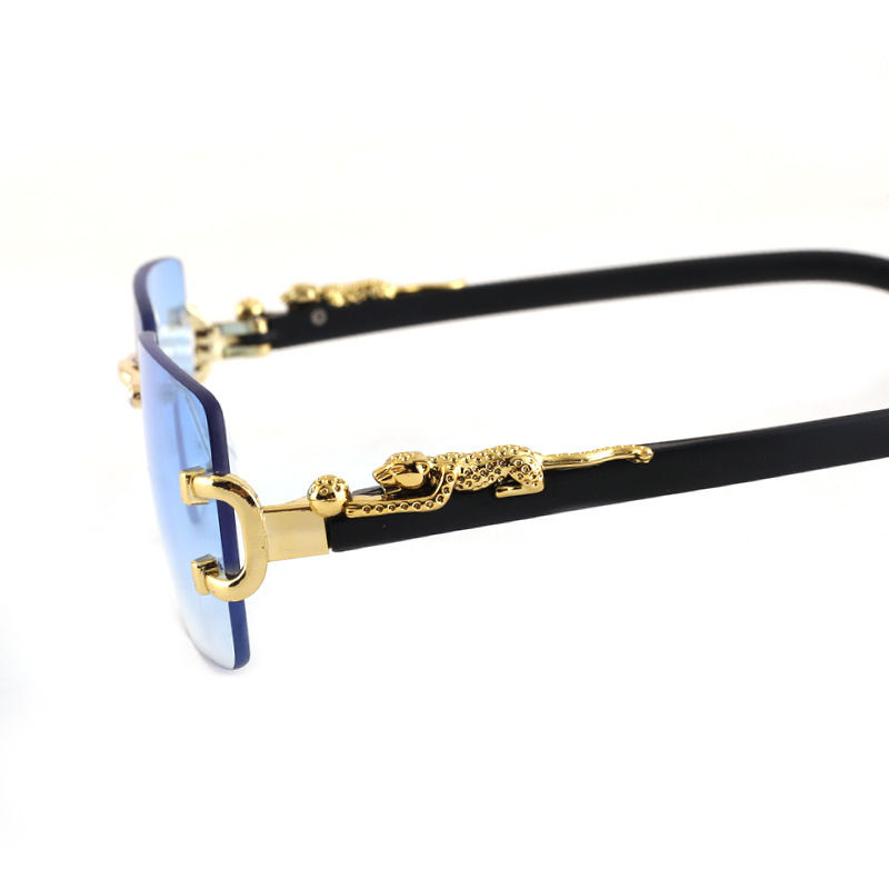 Thumbnail: 1 Pc Fashionable Women Men Sunglasses Frameless Rectangular Personalized Sunglas