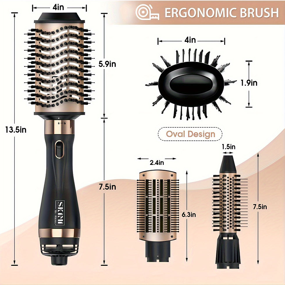 Thumbnail: Hair Dryer Brush Blow Dryer Brush In One, Hot Air Brush Set For Straightening/Dr