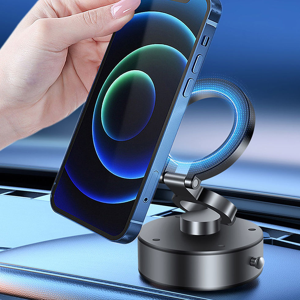 Thumbnail: Magnetic Car Phone Holder Car Dash Phone Mount Tri-fold Foldable Phone Stand Ant