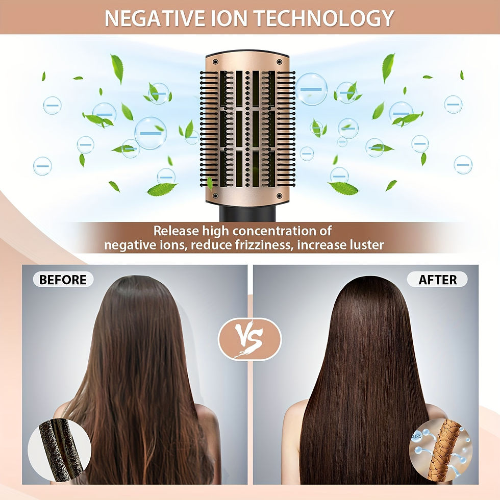 Thumbnail: Hair Dryer Brush Blow Dryer Brush In One, Hot Air Brush Set For Straightening/Dr