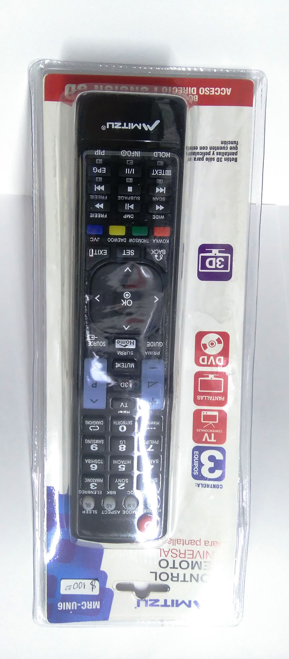 CONTROL REMOTO UNIVERSAL