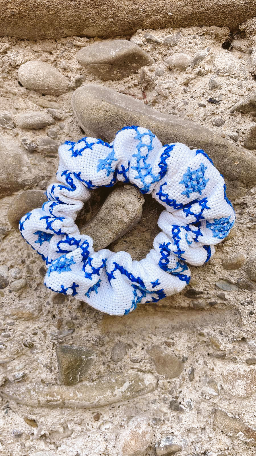 Thumbnail: KAIA vintage embroidery scrunchies