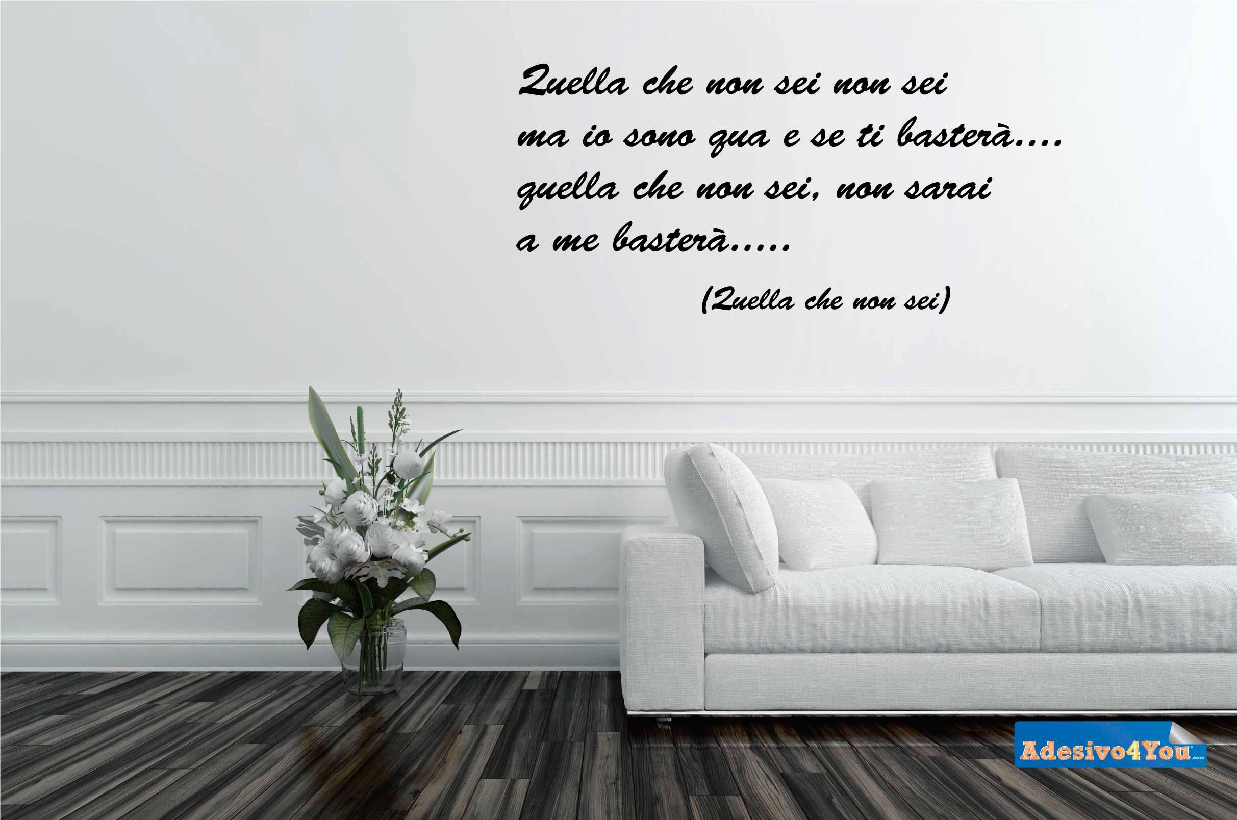 Luciano Ligabue "Quella che non sei" Wall Stickers Ad