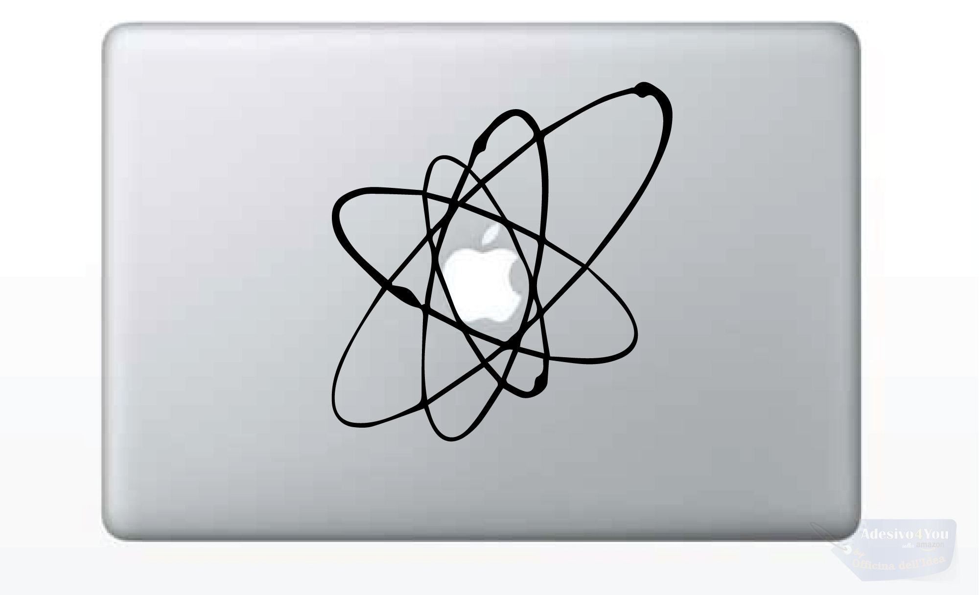 Adesivo di "Atomo" in vinile per Apple Mac Macbook