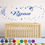 Miniatura: Wall sticker Kids Custom Name with Bear, Stars and Tree.