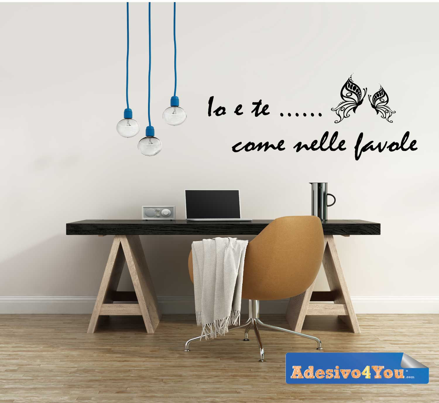 Adesivo Murale Io e Te ... come nelle favole