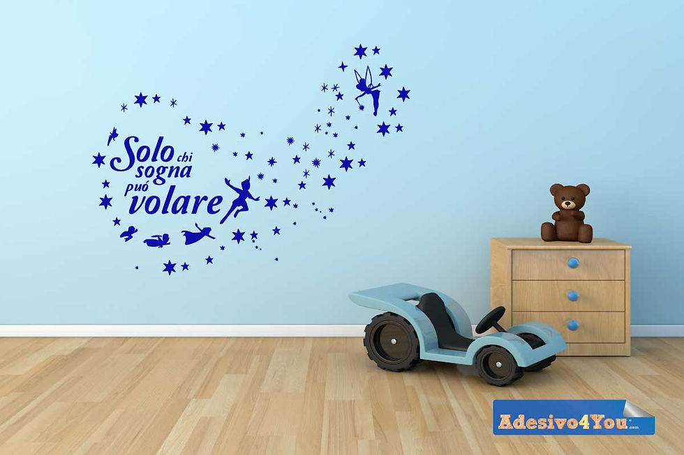 Miniatura: Adesivo Murale "Peter Pan: Solo chi sogna Può volare". Adesivo4You