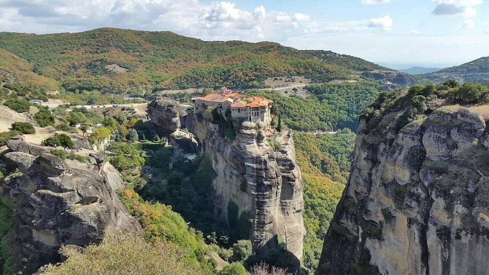 Монастыри Метеоры в Греции.