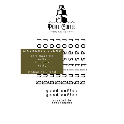 Port Coffee Roastery Mackerel Blend (Brazil x Indonesia) – specialty coffee beans Malaysia