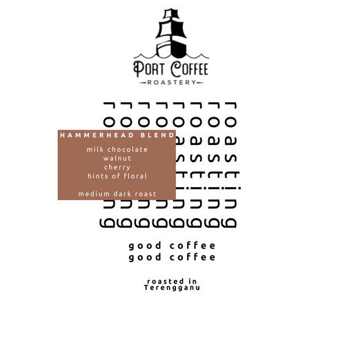 Port Coffee Roastery Hammerhead Blend (Brazil x Guatemala) – specialty coffee beans Malaysia