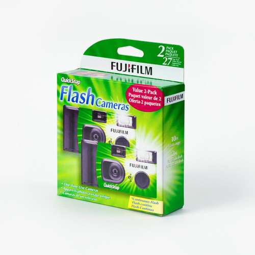Fujifilm QuickSnap 使い捨てカメラ 2パック Fujifilm Disposable Quicksnap Flash 400 Point & Shoot Camera, 2