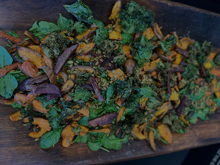 Pumpkin and kumara salad
