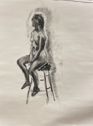 Nude Model Seated