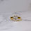 Thumbnail: 18k 3ct Oval Cut Lab Diamond Engagement Ring