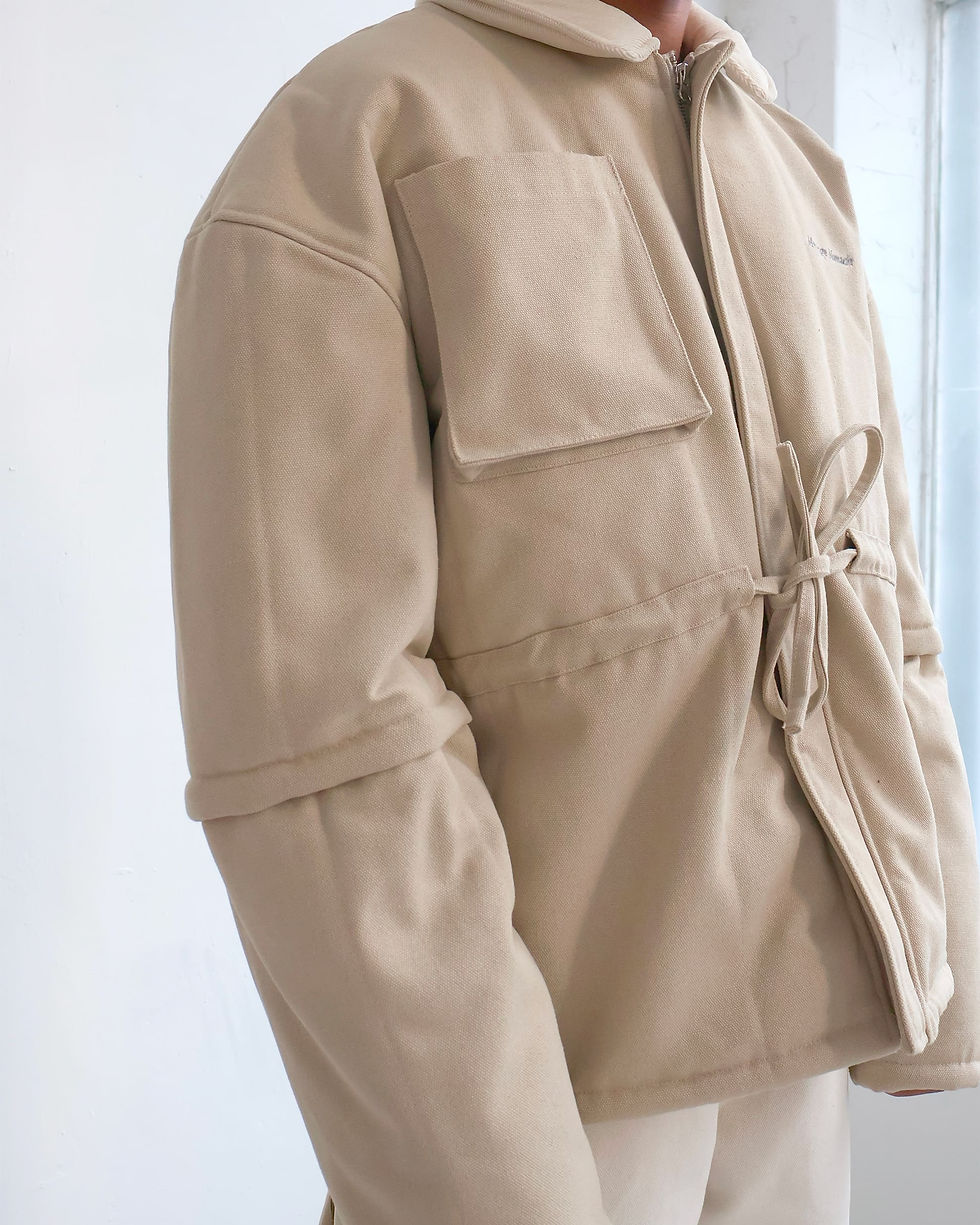Miniature : KIMONO JACKET BEIGE (MANCHES DÉTACHABLES)