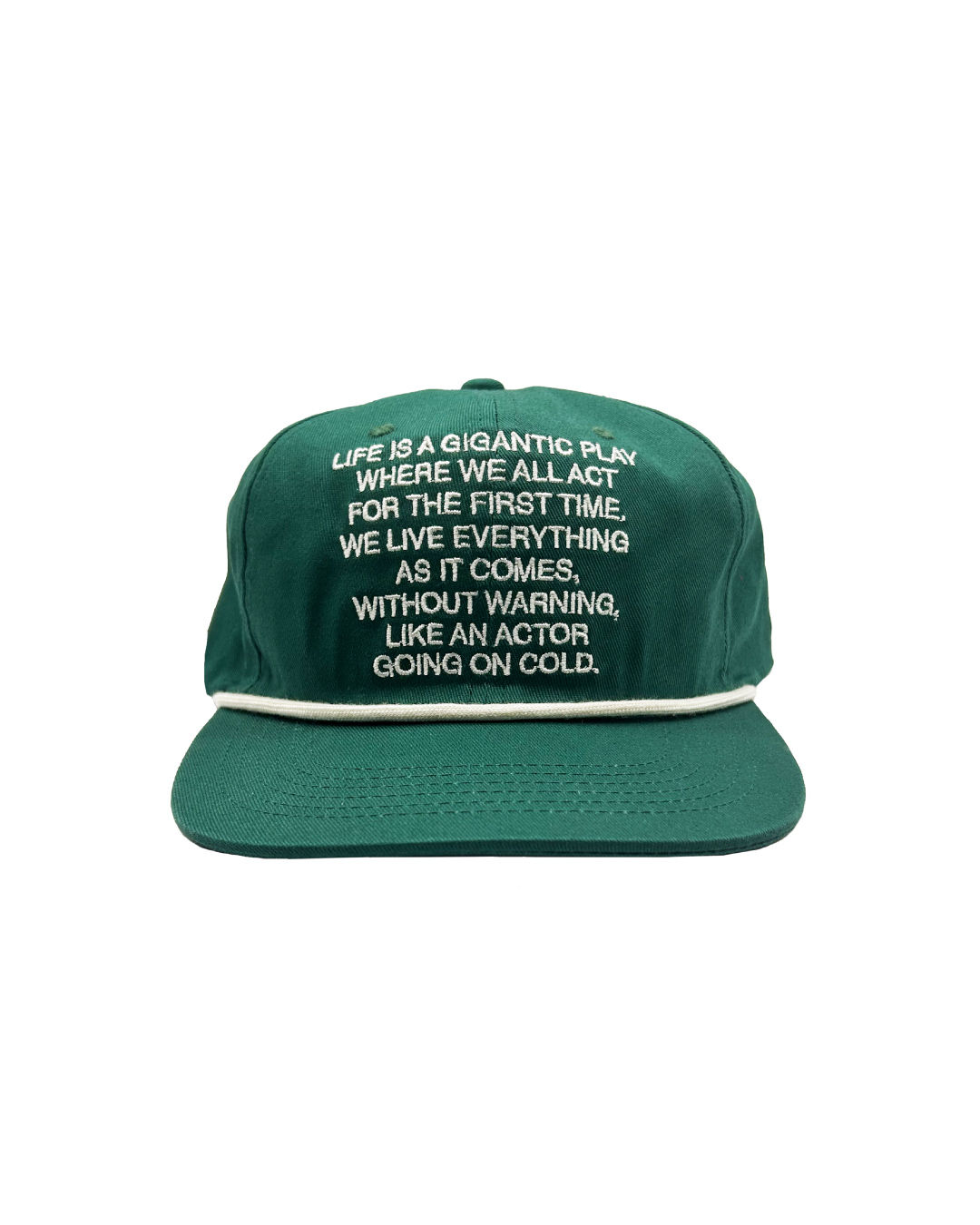 CASQUETTE SLOGAN VERTE