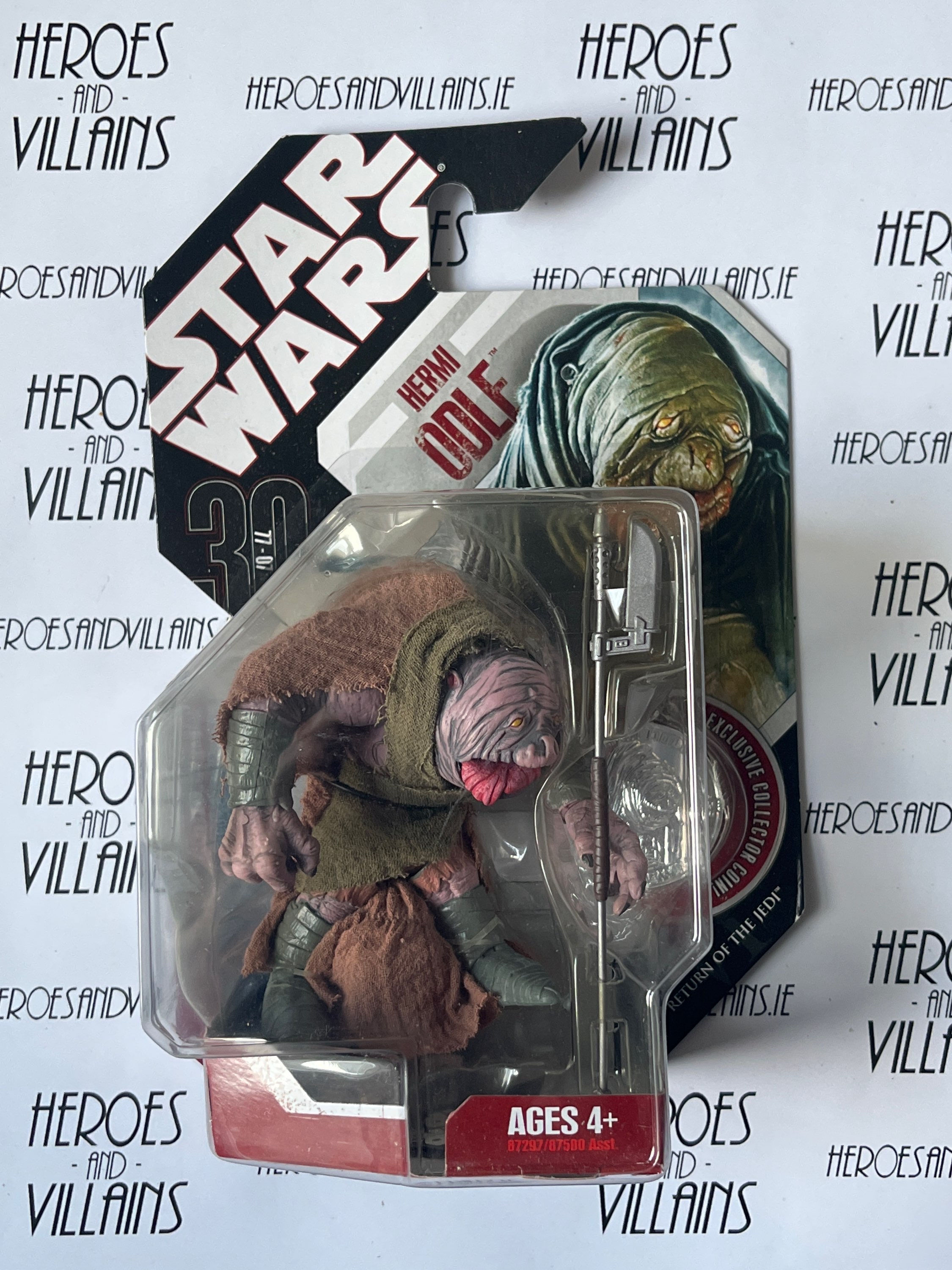 STAR WARS 3 3/4” 30TH ANNIVERSARY #29 HERMI ODLE (HASBRO 2007)