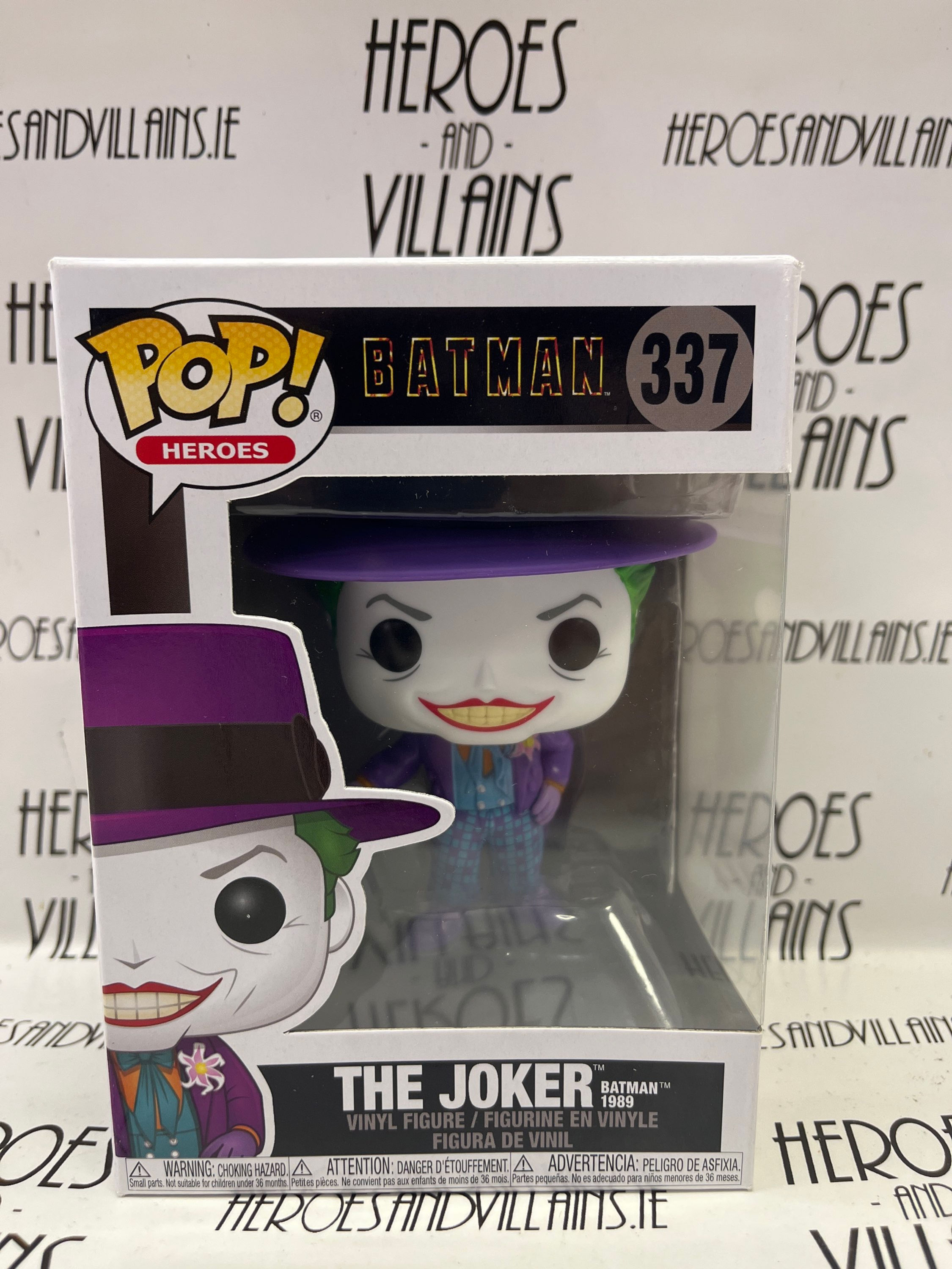 POP!  DC COMICS 337 BATMAN 1989 MOVIE JOKER JACK NICHOLSON (FUNKO)  
