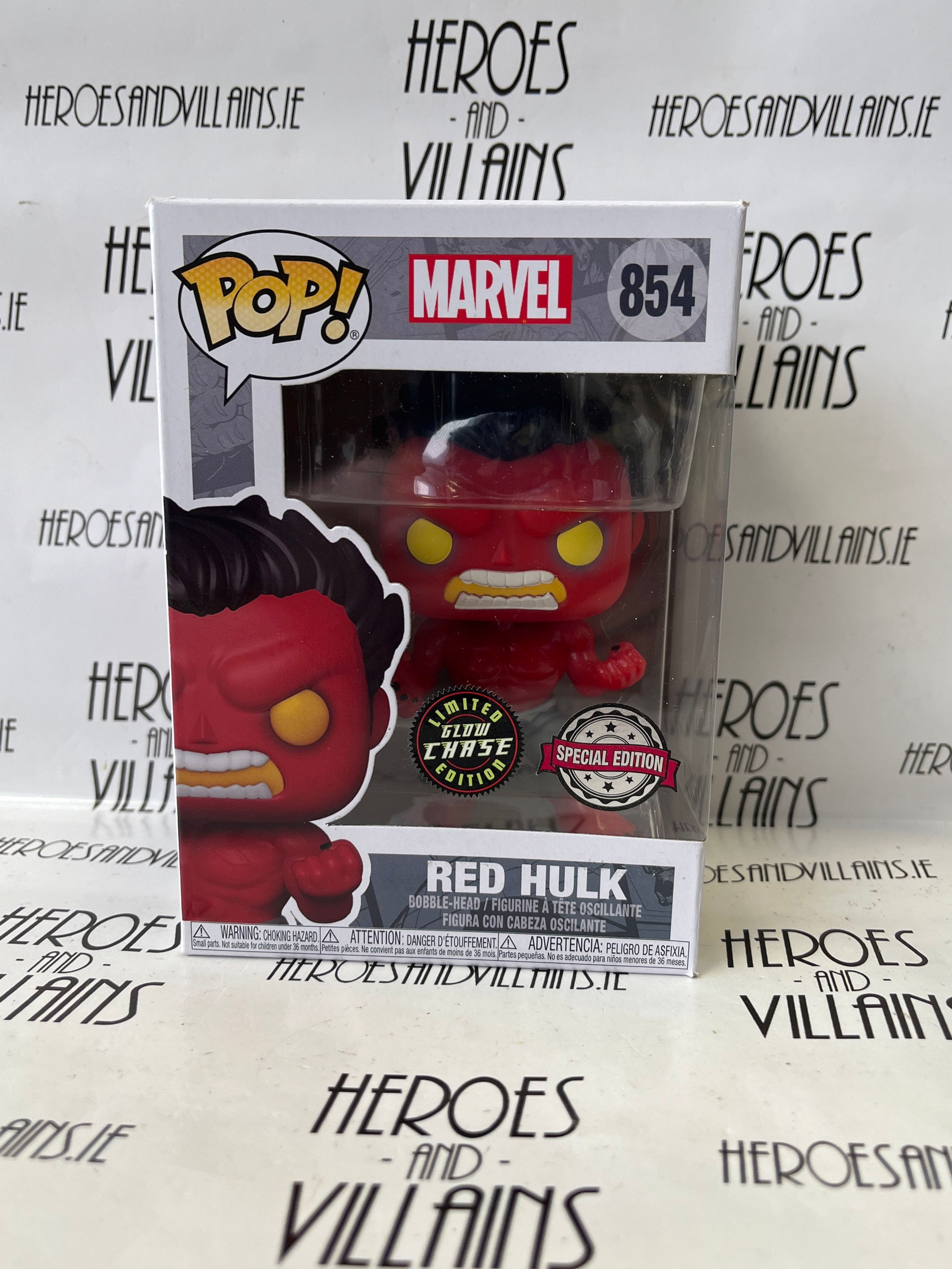 POP! MARVEL COMICS 854 RED HULK GITD SPECIAL EDITION (FUNKO)