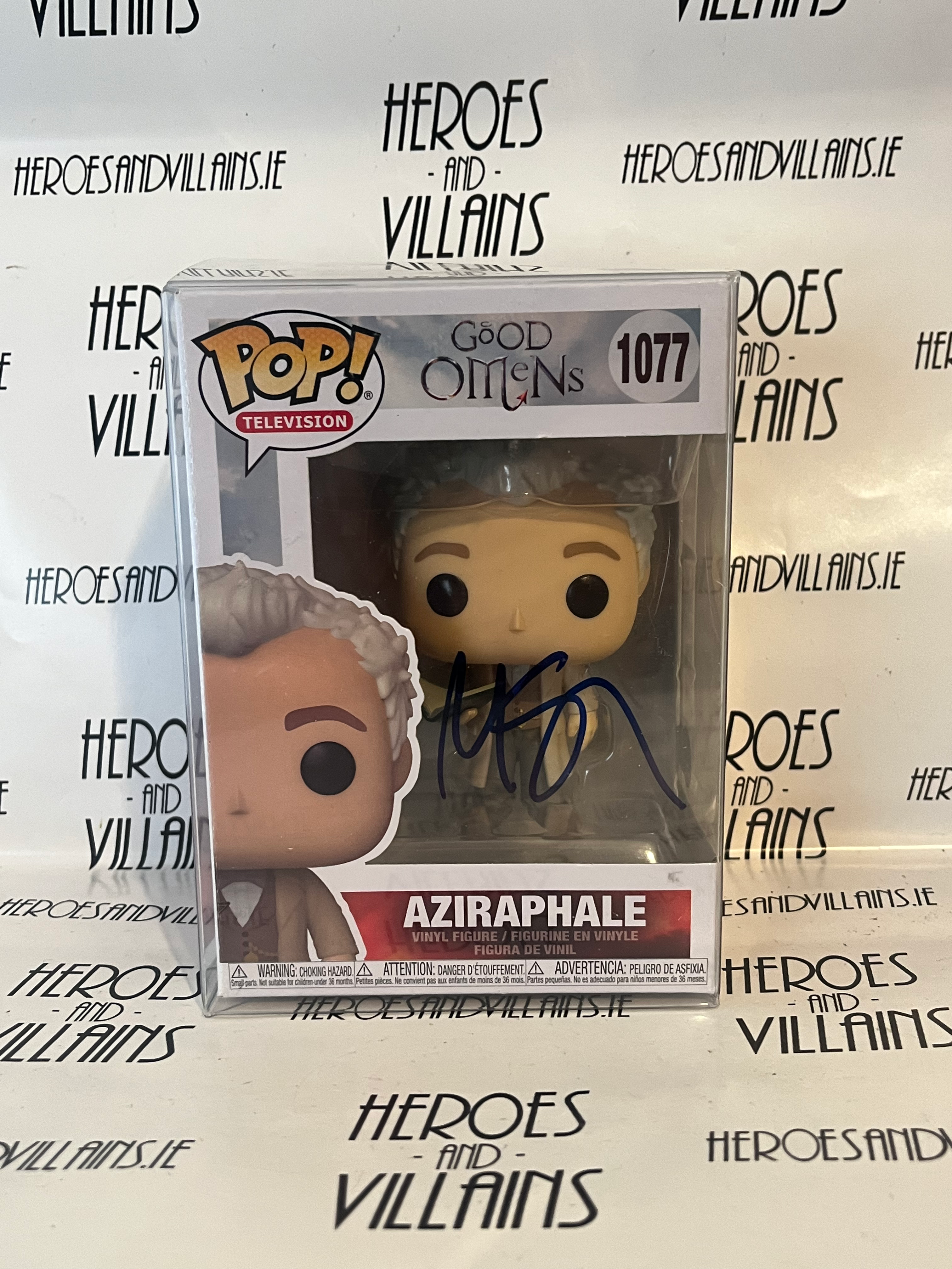 POP! TV 1077 GOOD OMENS AZIRAPHALE SIGNED BY MICHAEL SHEEN (FUNKO)