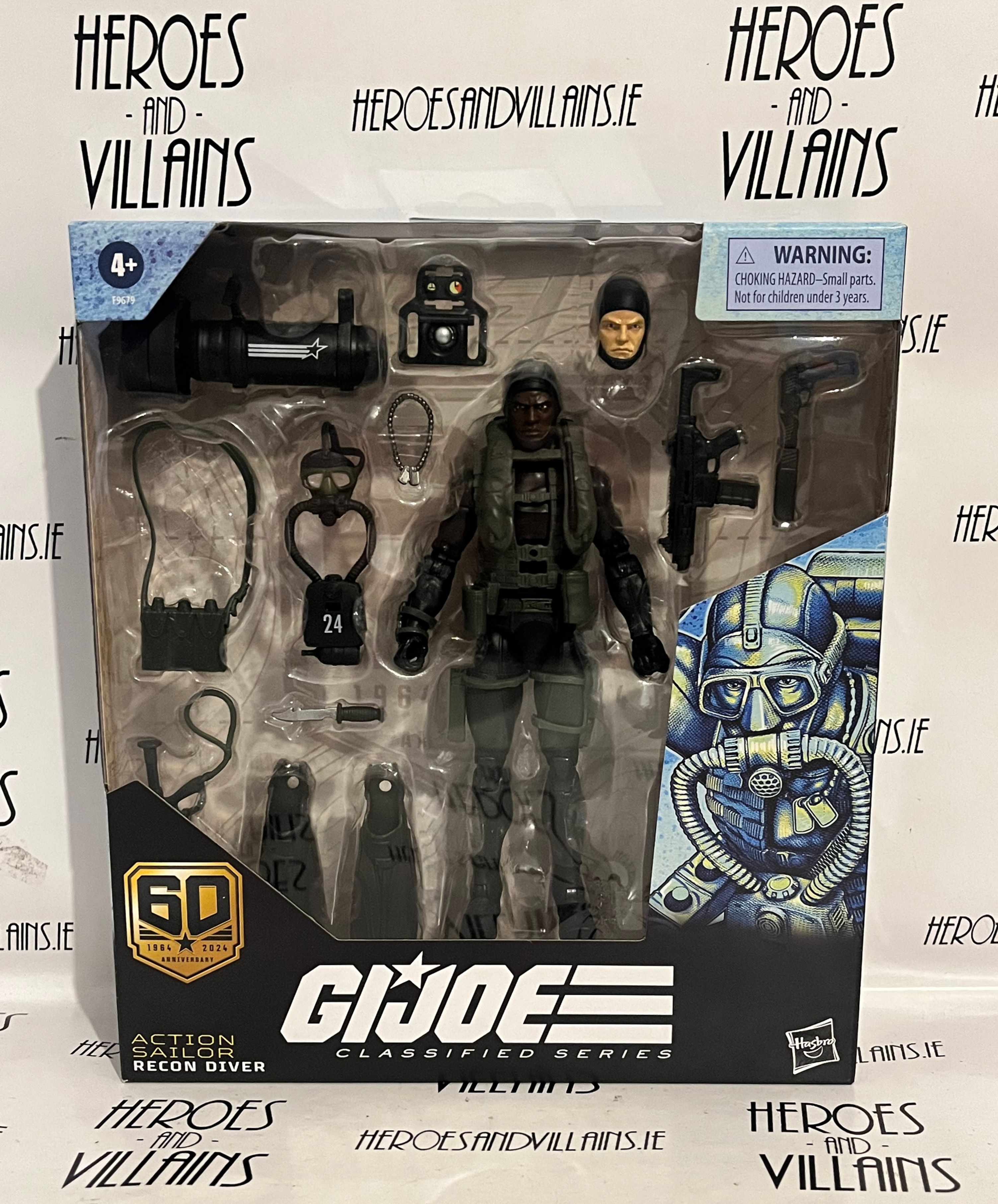 GI JOE 6" CLASSIFIED 60TH ANNIVERSARY ACTION SAILOR RECON DIVER (HASBRO 2024)
