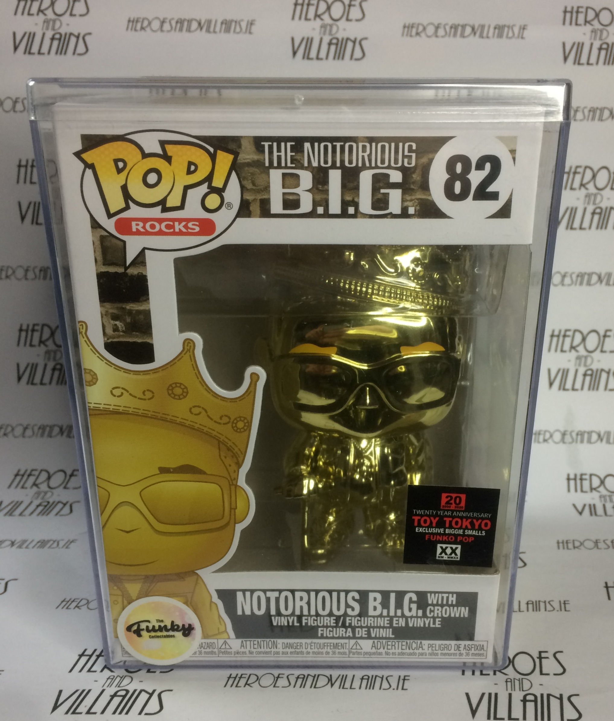 POP! ROCKS 82 NOTORIOUS B.I.G. GOLD TOY TOKYO EXCLUSIVE (FUNKO 2020)