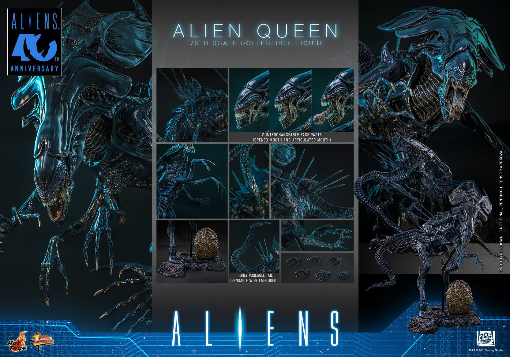 PRE-ORDER: ALIENS 1/6 ALIEN QUEEN MMS  (HOT TOYS 2027) 