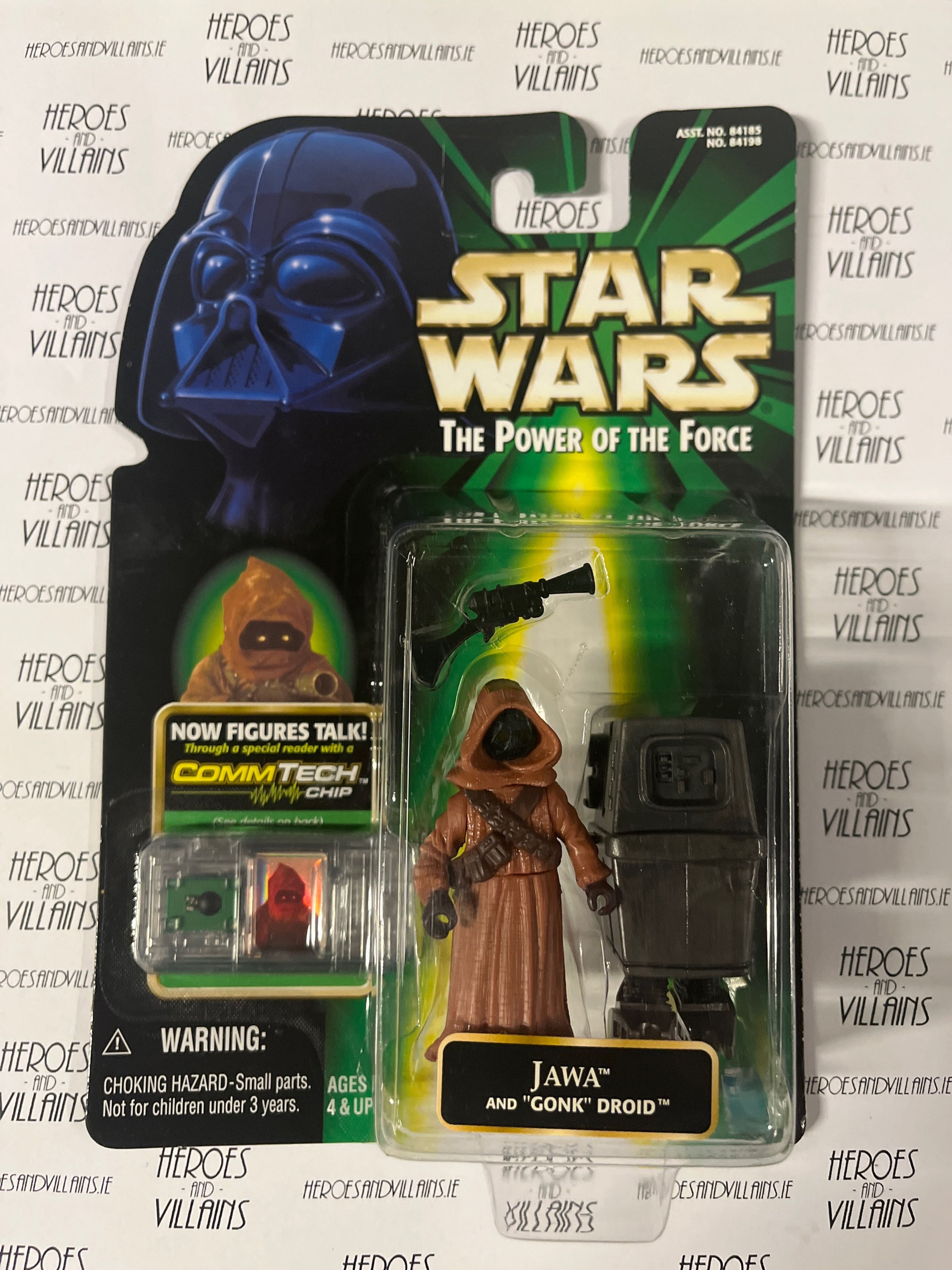 STAR WARS 3 3/4” POTF JAWA AND GONK DROID (HASBRO 1999)