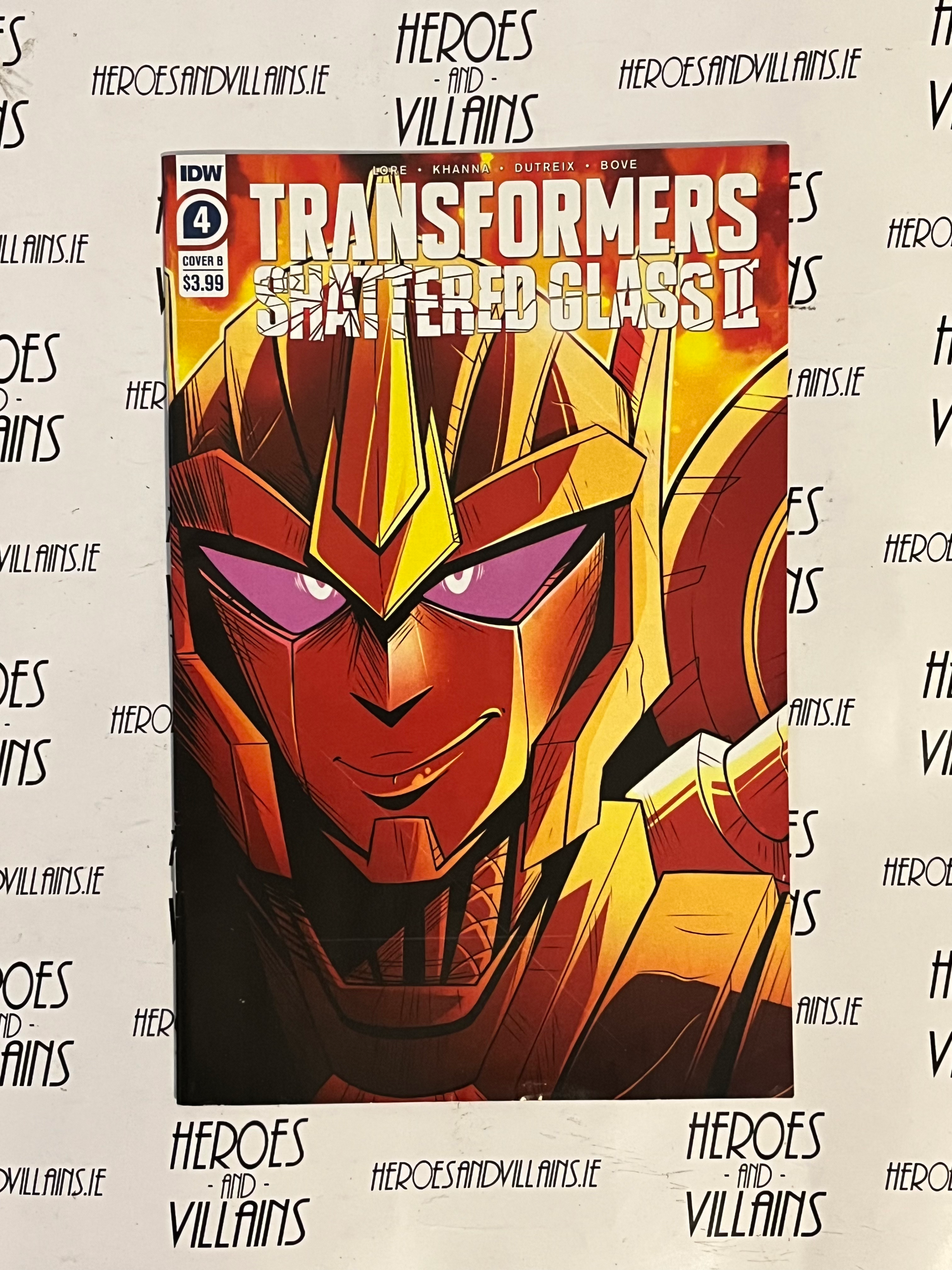TRANSFORMERS SHATTERED GLASS II #4 B COVER (IDW PUBLISHING 2022)