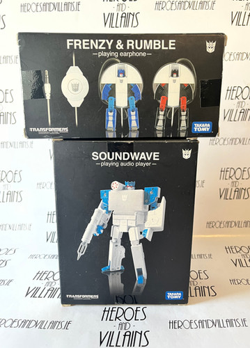 TRANSFORMERS MUSIC LABEL MP3 SOUNDWAVE WITH RUMBLE AND FRENZY