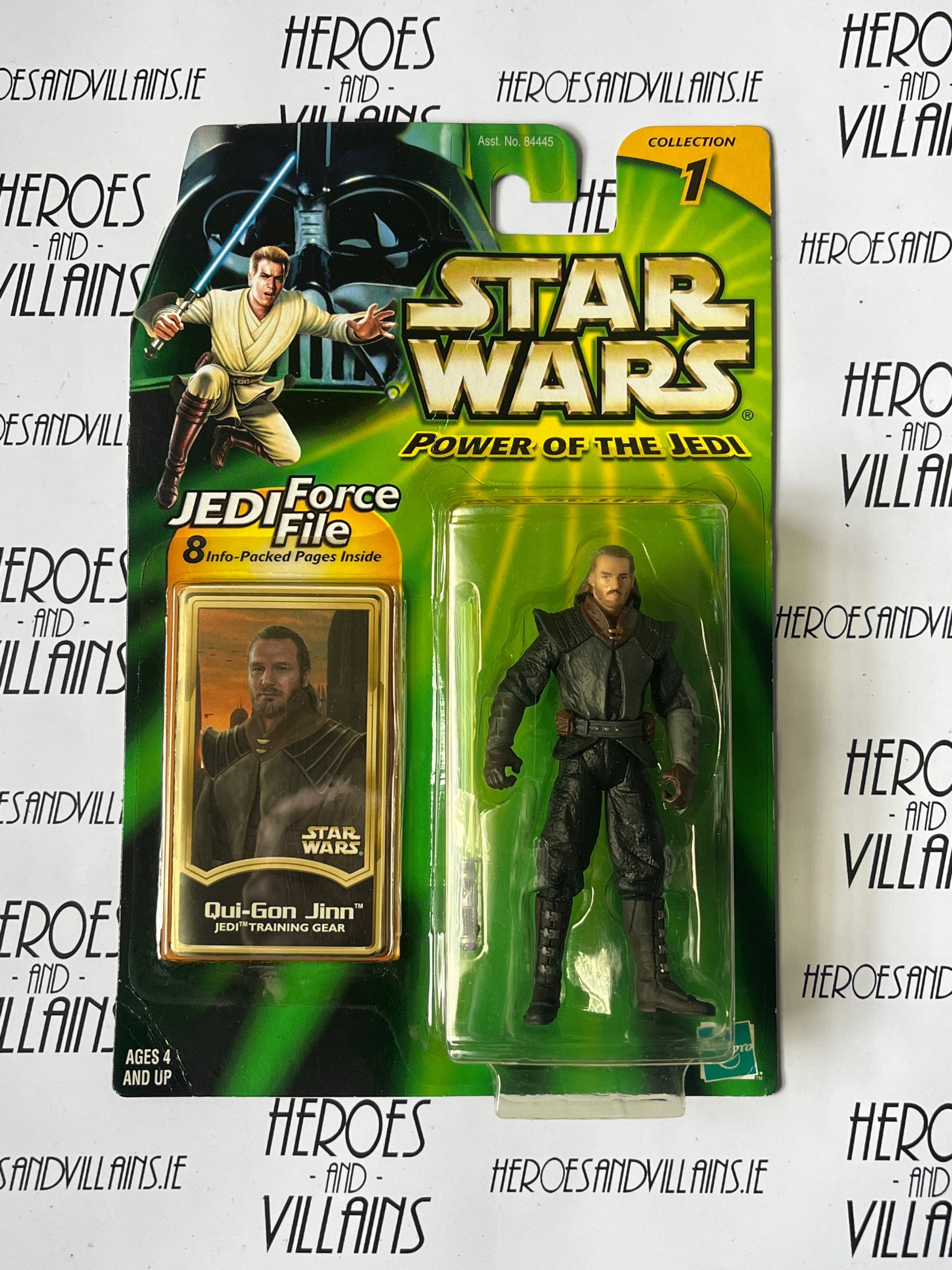 STAR WARS 3 3/4” JEDI TRAINING QUI-GON JINN (HASBRO 2000)