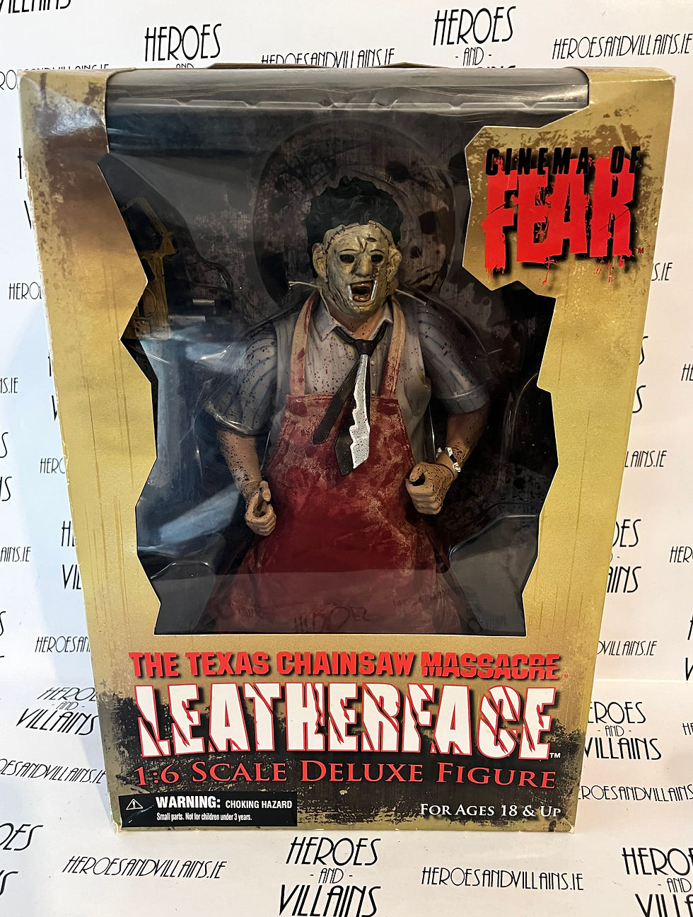 CINEMA OF FEAR THE TEXAS CHAIN SAW MASSACRE 12” LEATHERFACE (MEZCO TOYZ 2010)