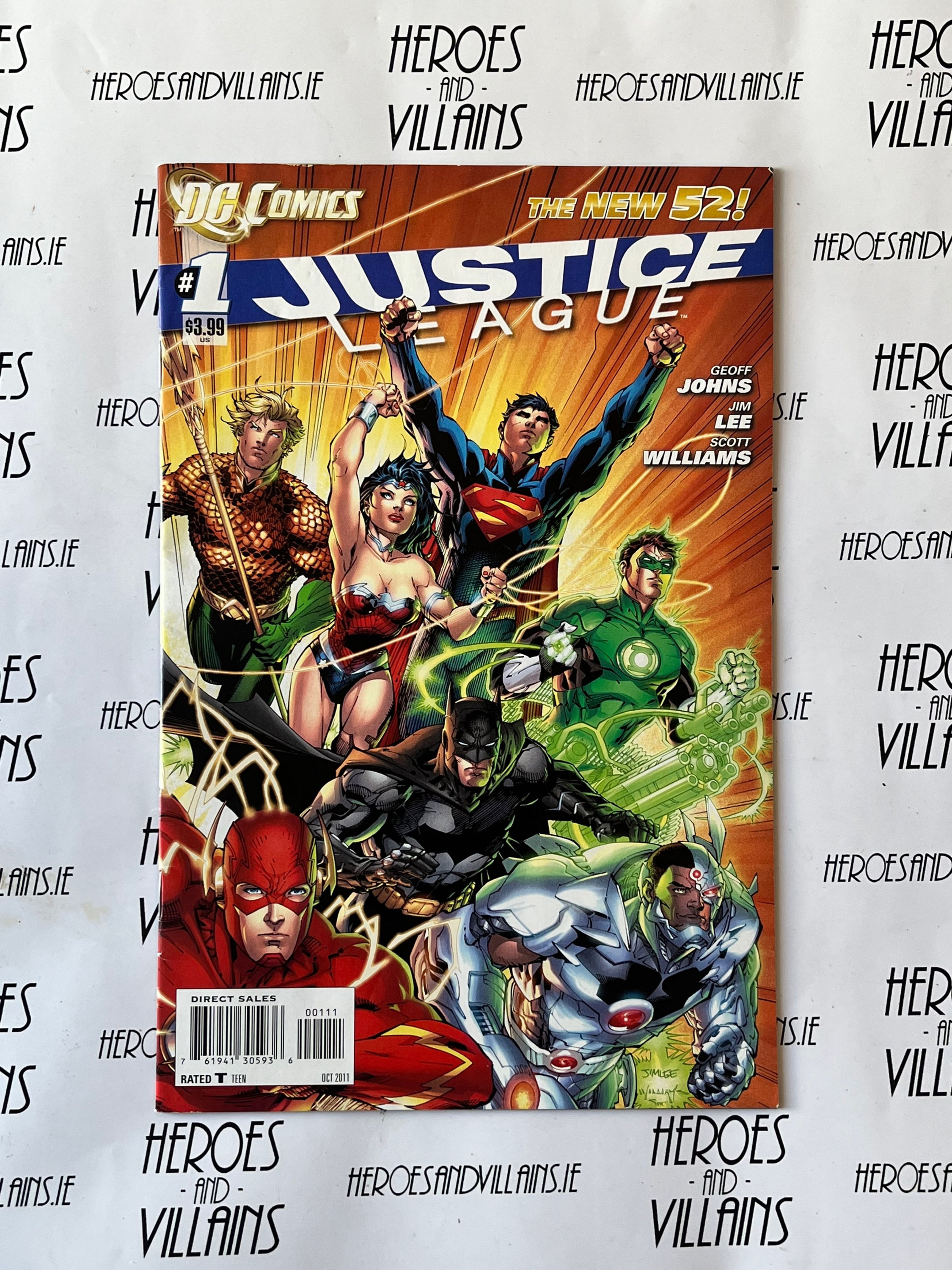 JUSTICE LEAGUE N52 #1 (DC COMICS 2011) HEROES VILLAINS IRELAND ONLINE DUBLIN BASED COMIC TOY STORE SHOP