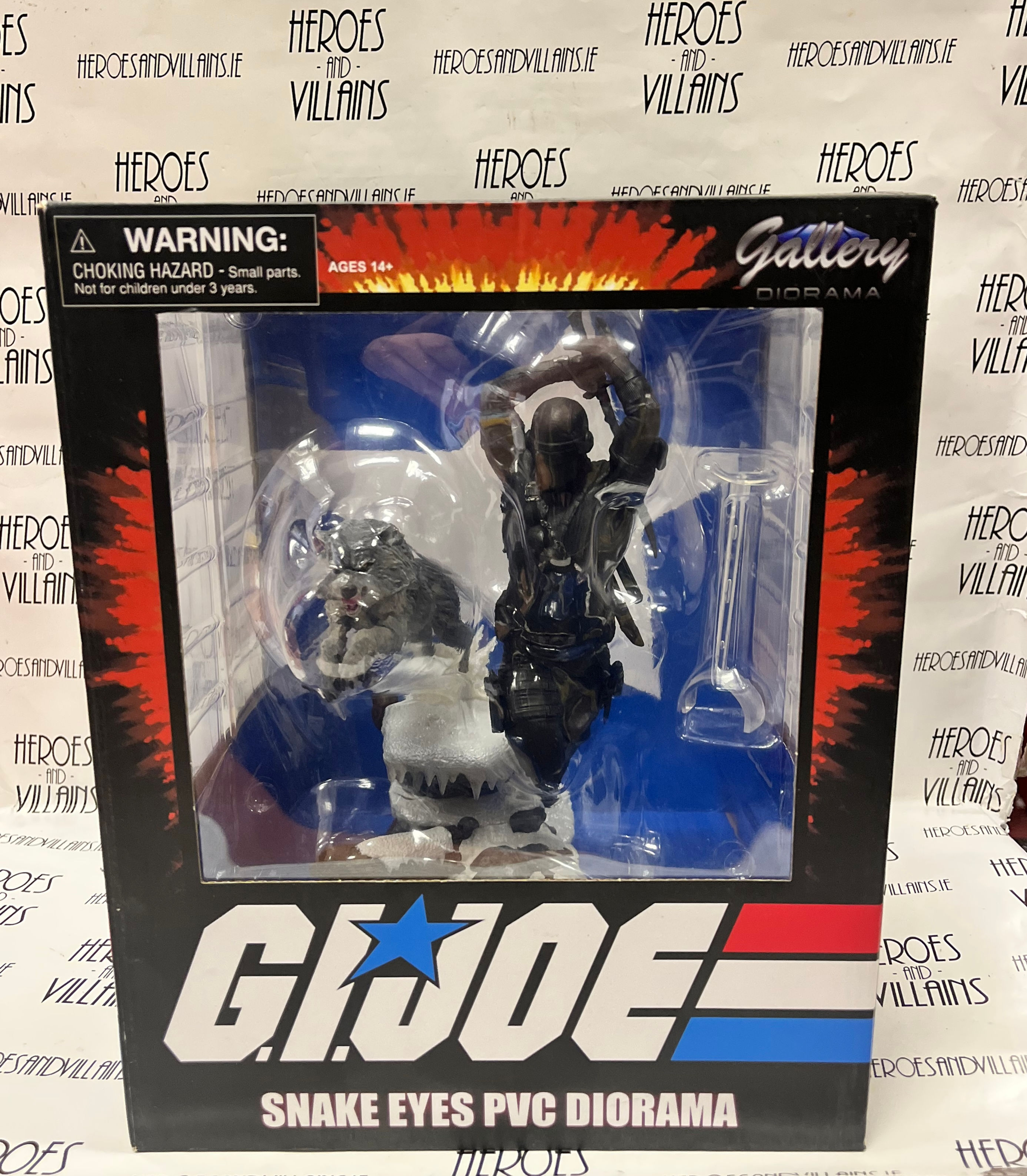 DIAMOND GALLERY GI JOE SNAKE EYES AND TIMBER PVD STATUE (DST 2024)