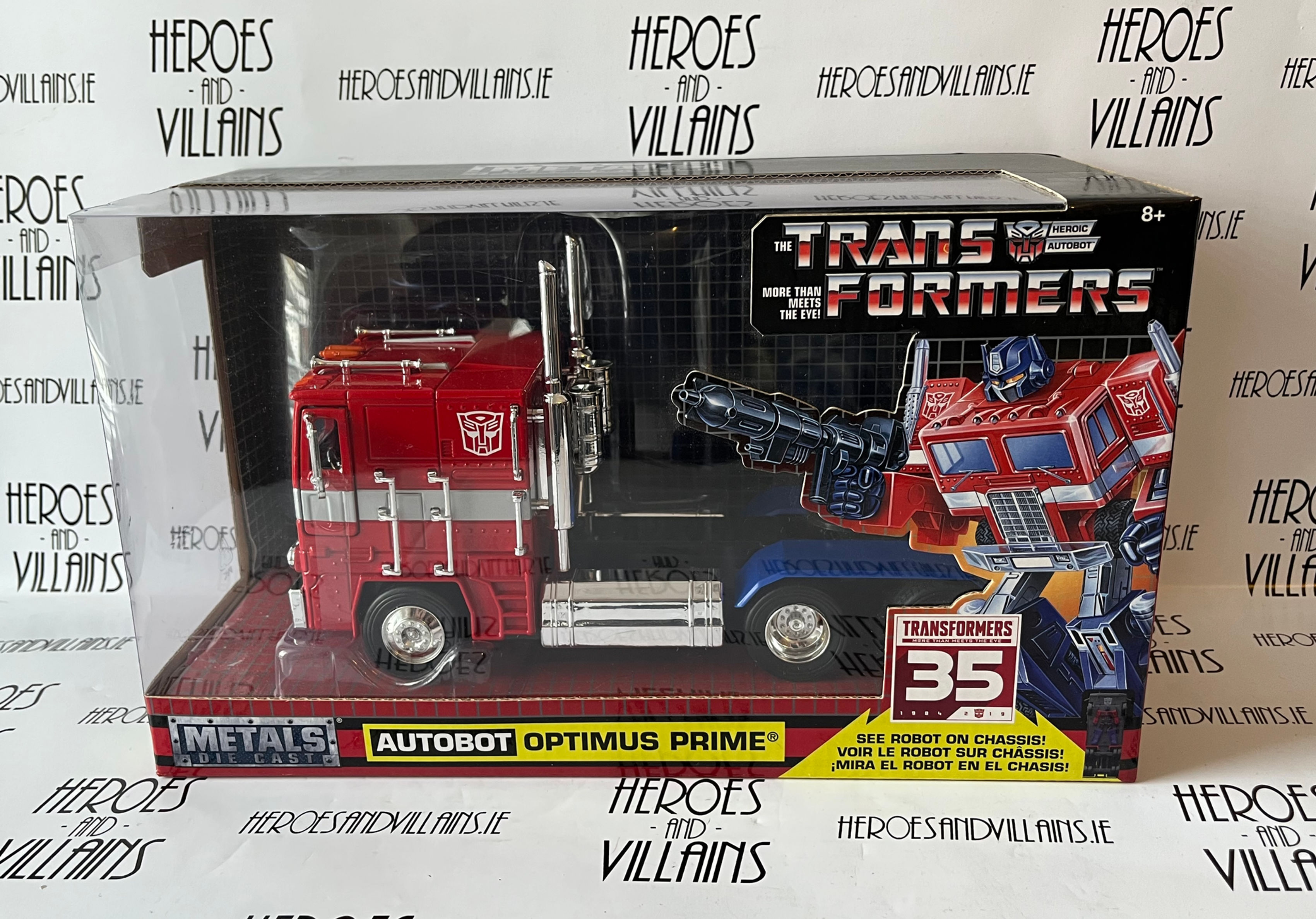 TRANSFORMERS 1:32 SCALE OPTIMUS PRIME DIE CAST TRUCK (JADA TOYS 2019)