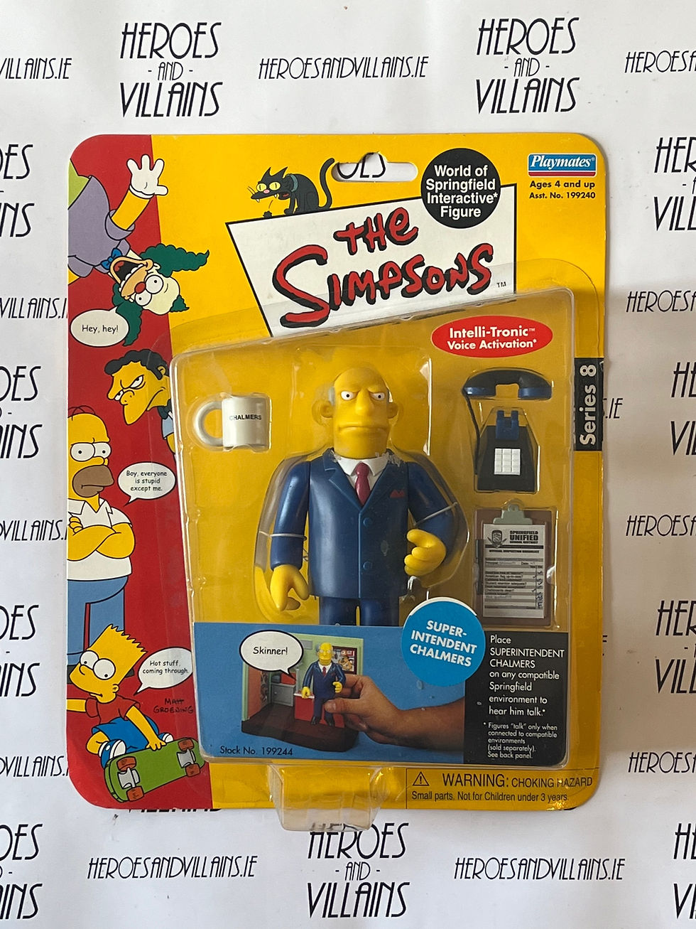 SIMPSONS WORLD OF SPINGFIELD SERIES 8 SUPER INTENDENT CHALMERS (PLAYMATES 2002)